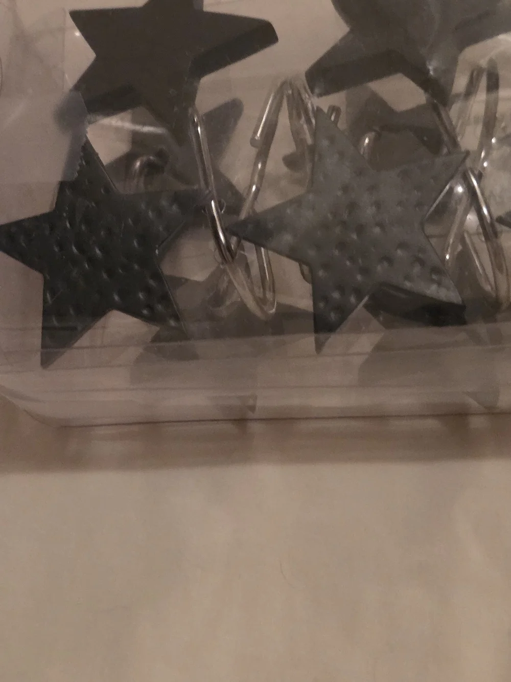 Black Star Shower Curtain Hooks